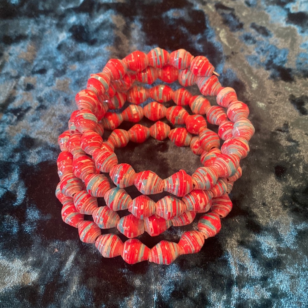 Beaded wrap bracelet